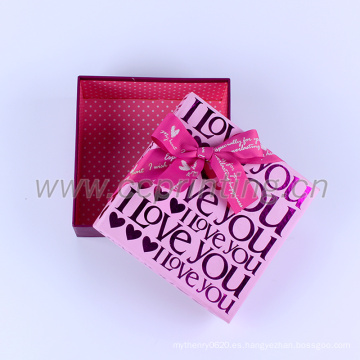 Caja de regalo de empaquetado de dulces de boda personalizados
